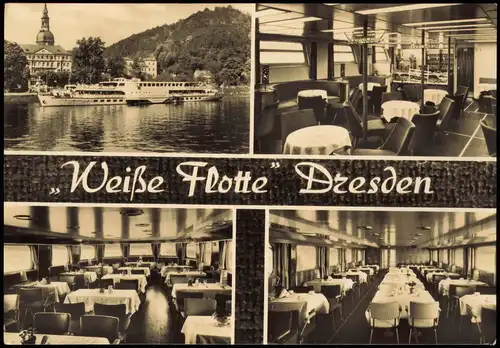 Ansichtskarte Dresden DDR  Weiße Flotte  1969    Bordpoststempel   MS KARL MARX