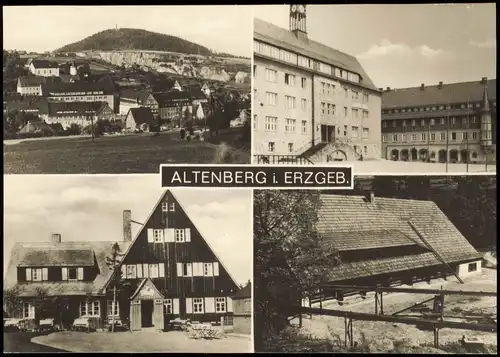 Altenberg (Erzgebirge) DDR Mehrbildkarte mit 4 Ortsansichten 1969