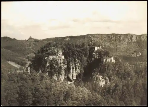 Ansichtskarte Oybin Berg Oybin mit Scharfenstein u. Felsengasse 1968