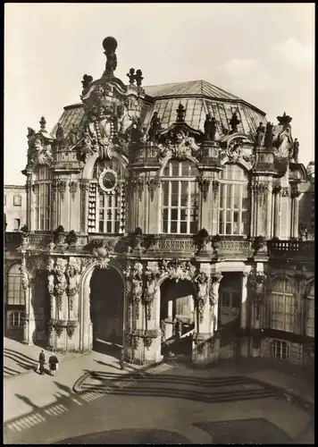 Innere Altstadt-Dresden Dresdner Zwinger Glockenspielpavillon Hofseite 1980