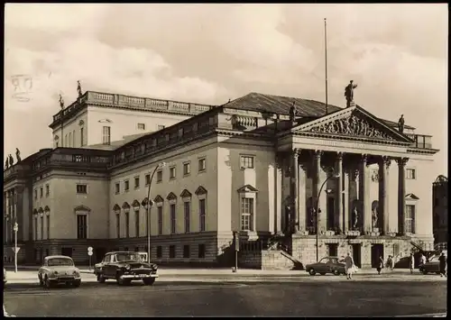 Mitte-Berlin Deutsche Staatsoper Außenansicht zur DDR-Zeit, Autos 1964