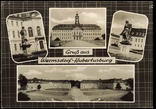 Ansichtskarte Wermsdorf DDR Mehrbild-AK Gruss aus Wermsdorf-Hubertusburg 1966