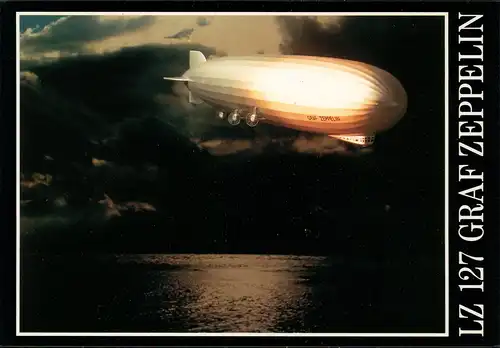 Flugwesen Zeppelin: Nachtfahrt ü. d. Nordsee LZ 127 Graf Zeppelin 2000