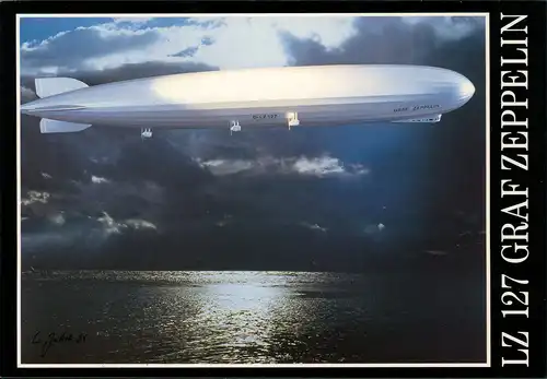 Flugwesen Zeppelin Luftschiff LZ 127 Graf Zeppelin ü. d. Atlantik 2000