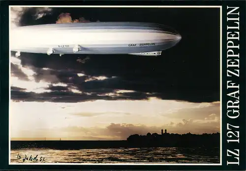 Ansichtskarte  Flugwesen - Zeppelin LZ 127 Graf Zeppelin ü. d. Bodensee 2000