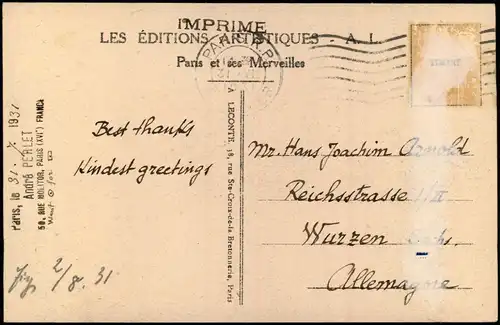 CPA Paris Les Halles 1931