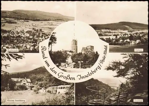 Brotterode DDR Mehrbildkarte Brotterode Tabarz Kleiner Inselsberg Trusetal 1961