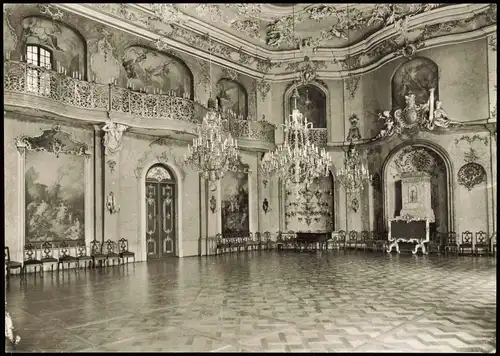 Ansichtskarte Rudolstadt Schloss Heidecksburg - Großer Festsaal 1979