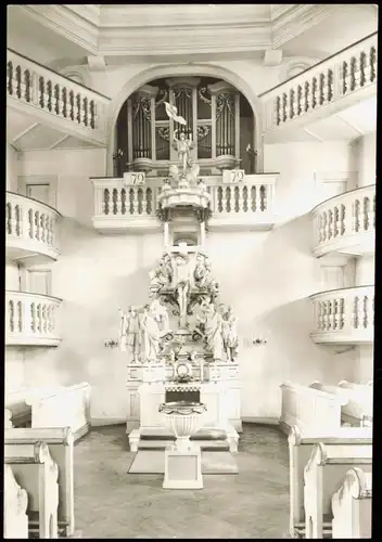 Ansichtskarte Carlsfeld-Eibenstock Trinitatiskirche: Altar 1990