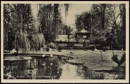 Ansichtskarte Landau in der Pfalz Im Tiergarten - Vogelwiese 1938