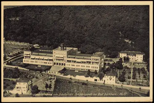 Ansichtskarte Bad Dürkheim Luftbild Sanatorium Sonnenwende 1940    Feldpost WK2