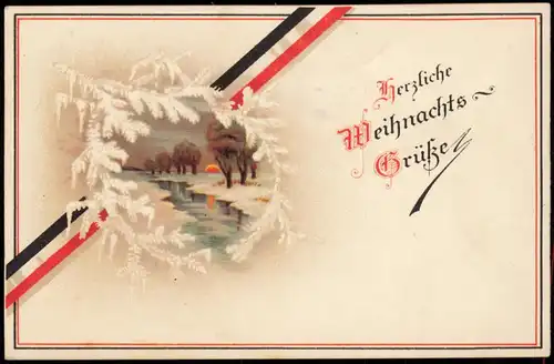 Ansichtskarte  Weihnachten - Christmas Patriotika WK1 1917