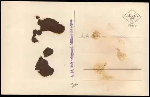 Ansichtskarte Mittenwald Latscheneck m. Wetterstein im Winter 1932