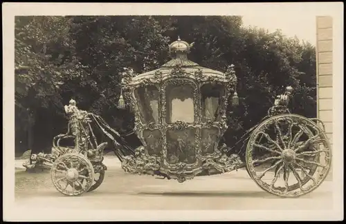 Ansichtskarte Hietzing-Wien Schloss Schönbrunn Krönungswagen 1932