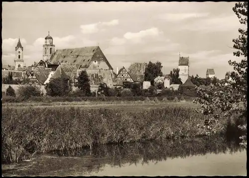 Ansichtskarte Dinkelsbühl Stadtansicht Teilansicht Panorama Blick 1960