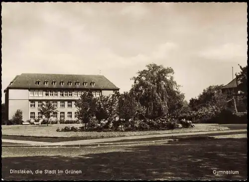 Ansichtskarte Dinslaken Gymnasium (Schul-Gebäude) 1960