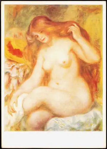 Künstlerkarte Kunstwerke: PIERRE-AUGUSTE RENOIR Die blonde Badende 1970