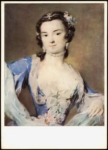 Künstlerkarte Kunstwerke: ROSALBA CARRIERA  Die Tänzerin Barbarina Campani 1970