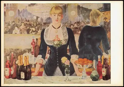 Künstlerkarte: EDOUARD MANET (1832-1883) Bar Folies-Bergères 1966