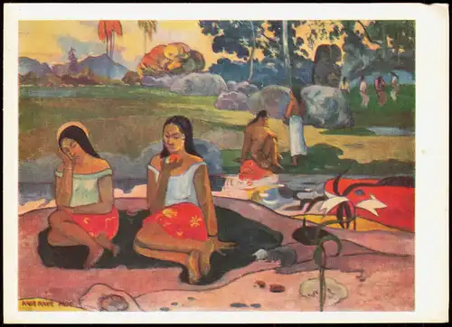 Künstlerkarte: Поль Гоген Paul Gauguin Les doux rêves 1970