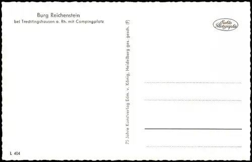 Ansichtskarte Trechtingshausen Dampfer Campingplatz 1962