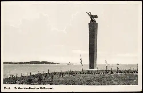 Ansichtskarte Möltenort-Heikendorf U-Boot-Ehrenmal 1938