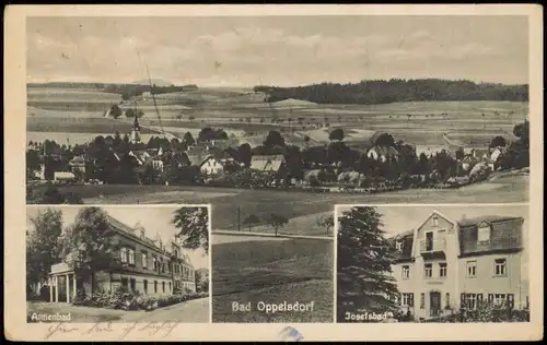 Postcard Bad Oppelsdorf Opolno Zdrój 3 Bild Stadt Annenbad Josefbad 1938