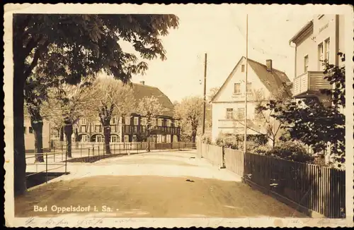 Postcard Bad Oppelsdorf Opolno Zdrój Straße 1942  Landpoststempel über Zittau