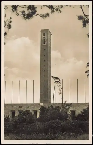 Ansichtskarte Berlin Olympiastadion Glockenturm 1936