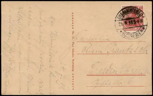Ansichtskarte Pulsnitz Połčnica Keulenberg von Gräfenhain 1919