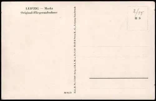 Ansichtskarte Leipzig Luftbild Marktplatz 1932