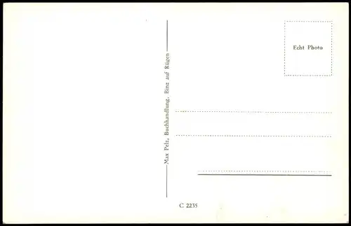 Ansichtskarte Binz (Rügen) Villen am Strand 1932