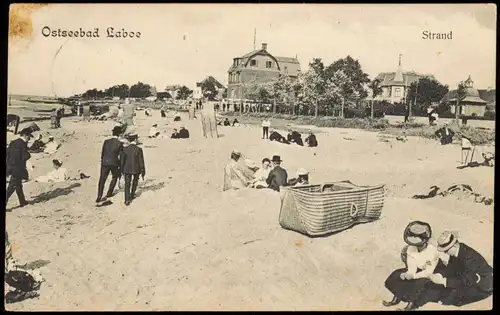 Ansichtskarte Laboe Strand, Villen 1908