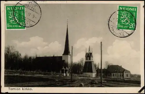 Postcard Tornio (Suomi Finnland) SUOMI FINLAND Tornion kirkko. 1931