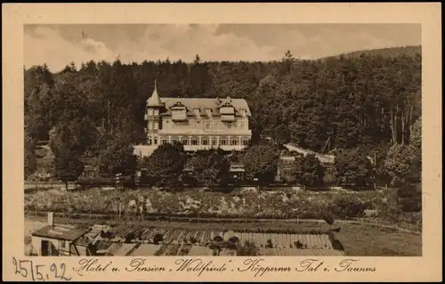 Bad Homburg vor der Höhe Hotel Pension Waldfrieden Köpperner Tal 1923
