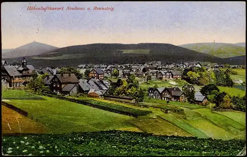 Ansichtskarte Neuhaus am Rennweg Stadtpartie 1926