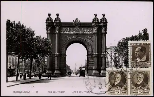 Postales Barcelona ARC DEL TRIOMF 1930