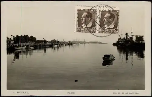 Postales Huelva Puerto - Hafen 1934