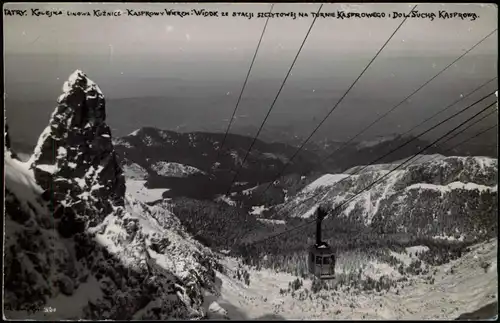 Postcard Zakopane TATRY. KOLEJKA LINOWA KUŹNICE-KASPROWY Seilbahn 1931
