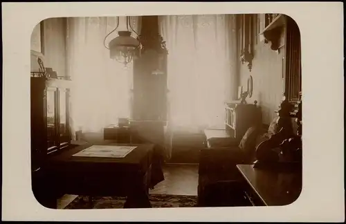 Foto Dresden Wohnzimmer Zeitgeschichte Möbel 1912 Privatfoto