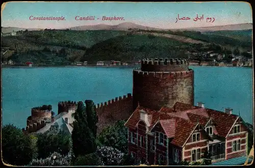 Postcard Istanbul Konstantinopel | Constantinople Candilli Bosphore. 1914