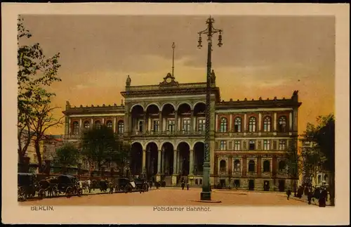 Ansichtskarte Mitte-Berlin Potsdamer Bahnhof 1914