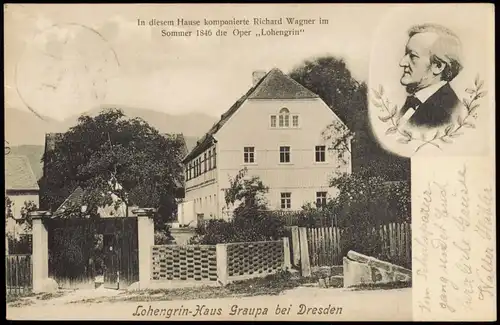 Ansichtskarte Graupa-Pirna Lohengrin - Haus 1911