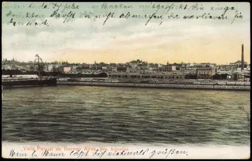 Postcard Buenos Aires Vista Parcial 1910