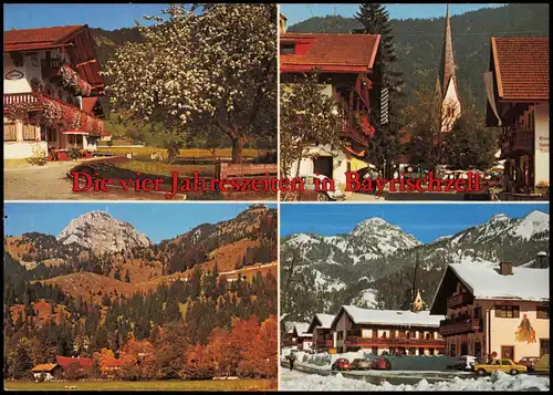 Ansichtskarte Bayrischzell Mehrbildkarte "Die vier Jahreszeiten" 1970