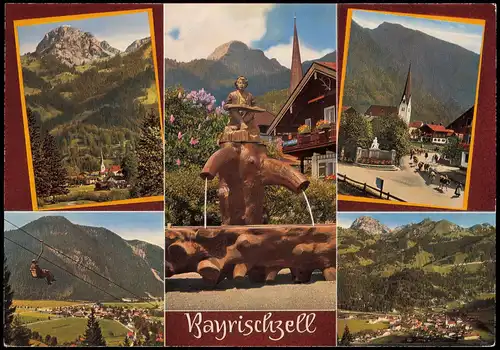 Ansichtskarte Bayrischzell Mehrbildkarte mit Orts- und Umland-Ansichten 1970