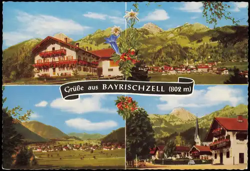 Bayrischzell Mehrbildkarte mit Orts- und Panorama-Ansichten 1965