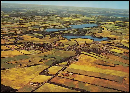 Langwedel (Weser) Luftbild Luftaufnahme mit Lustsee, Pohlsee und Westensee 1970