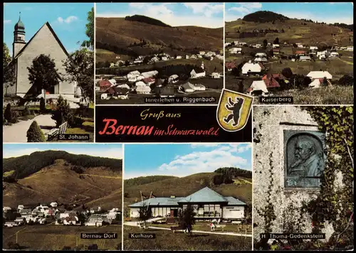 Bernau im Schwarzwald Mehrbildkarte mit St. Johann, Innerlehen   1960
