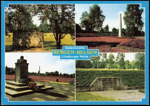 Ansichtskarte Belsen-Bergen (Lk Celle) Gedenkstätte (Mehrbildkarte) 1993